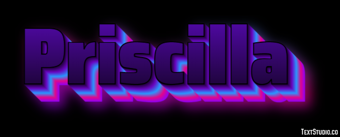 Priscilla Effetto testo