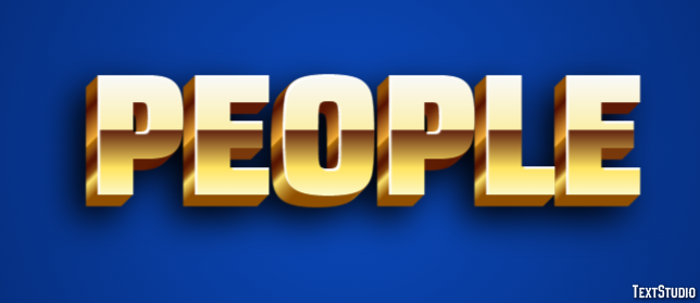 People Efecto de Texto
