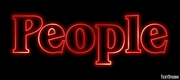 People Efecto de texto