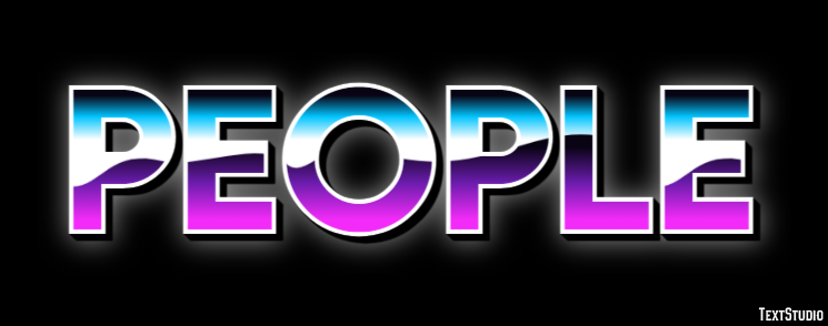 People Efecto de Texto