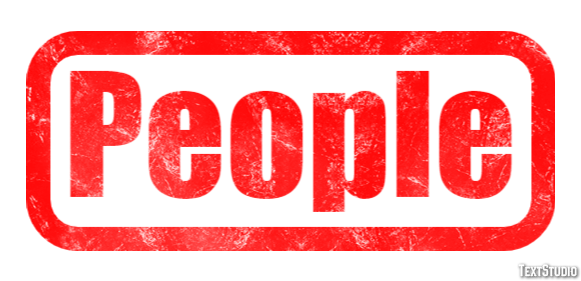 People Efecto de Texto