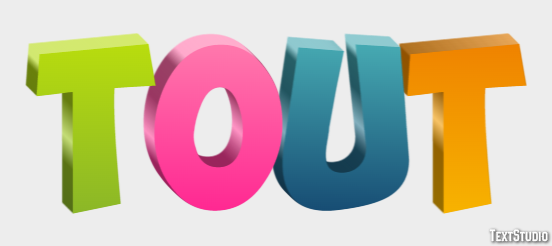 Tout Text Effect