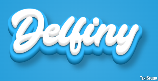 Delfiny Efekt tekstowy