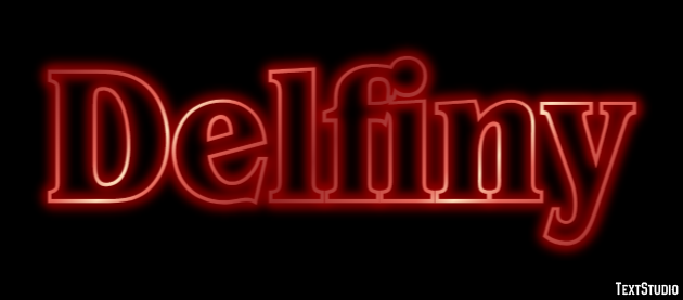 Delfiny Efekt tekstowy