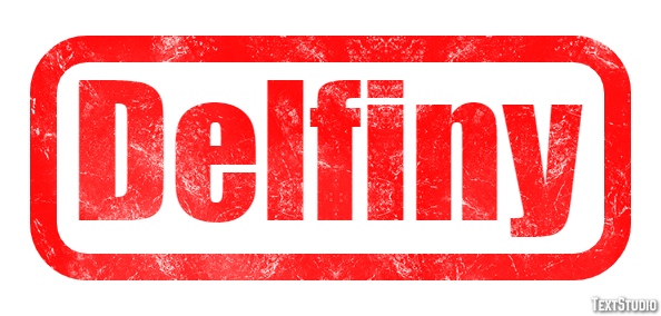 Delfiny Efeito de texto