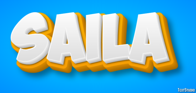 Saila Text effect