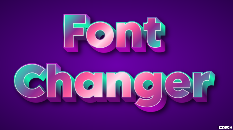 Font Changer Effetto testo