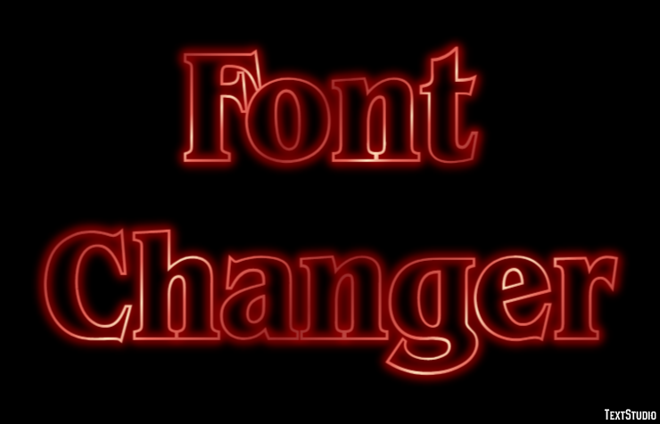 Font Changer Effetto testo