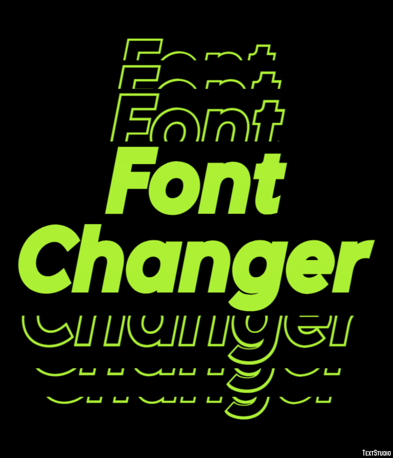 Font Changer Effetto testo