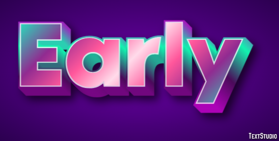 Early Text Effect