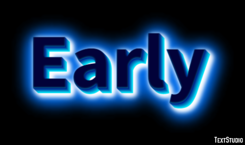 Early テキスト効果