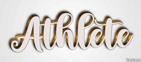 Athlete Text effect
