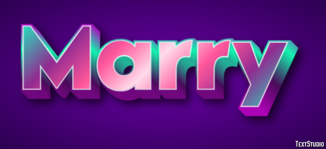 Marry Text Effect