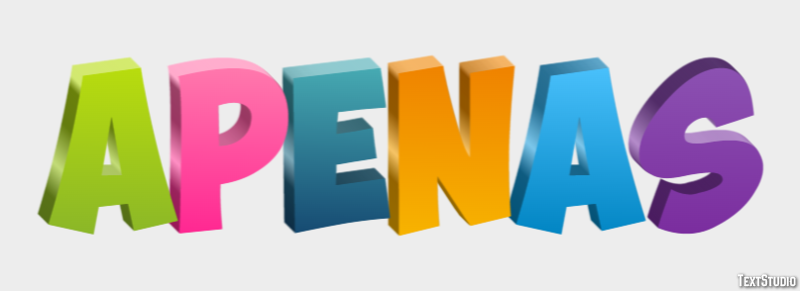 Apenas Efeito de texto