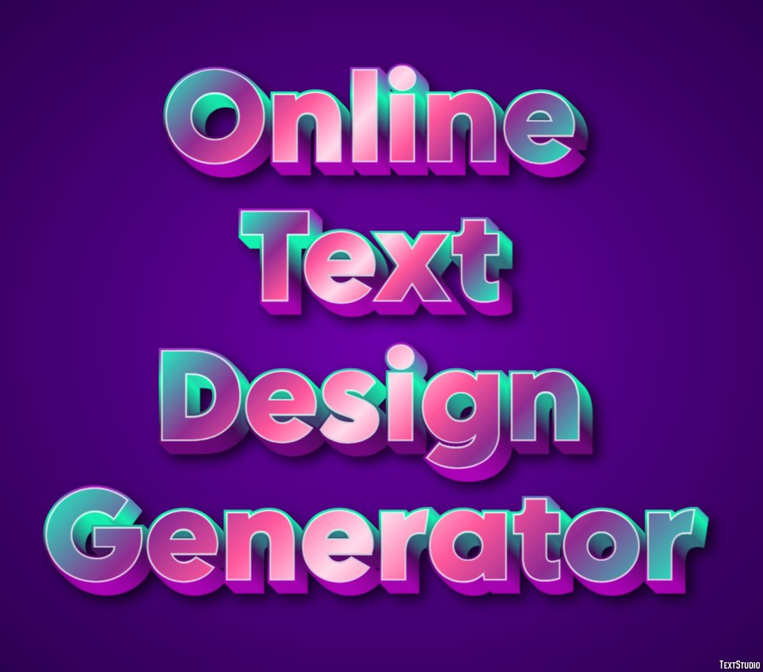 Online Text Design Generator Efekt tekstowy