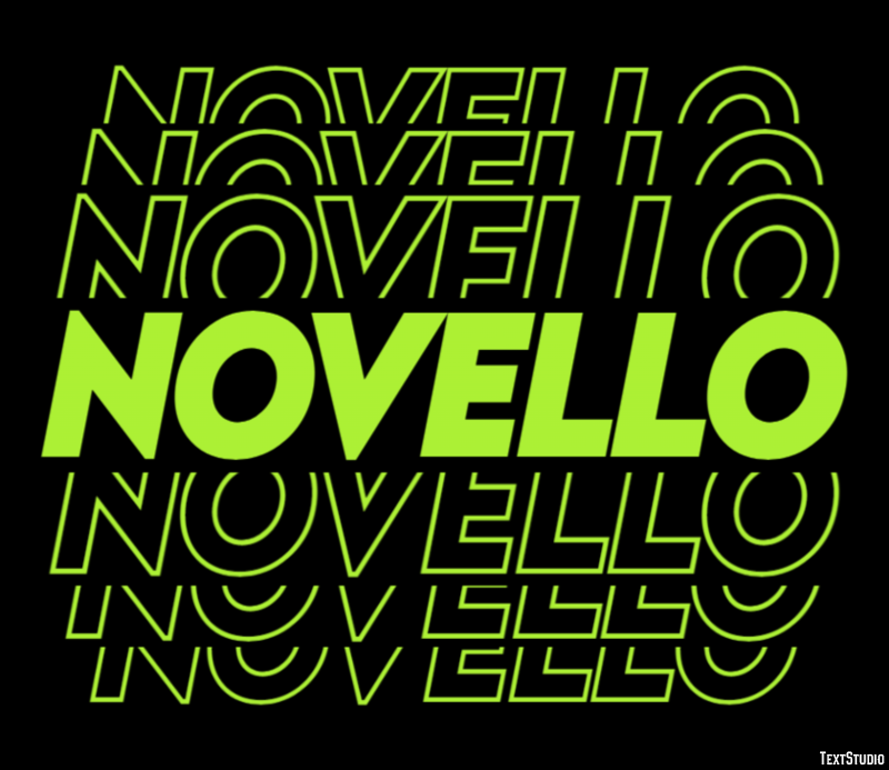 Novello Effetto testo