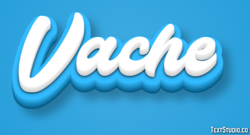 Vache Effet de Texte