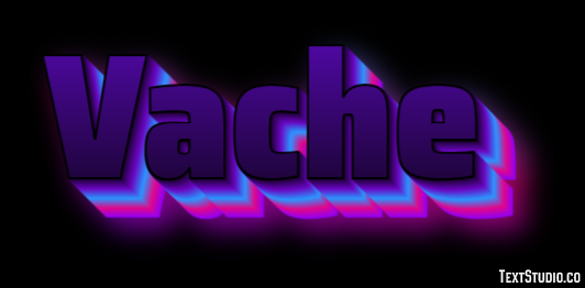Vache Effet de Texte