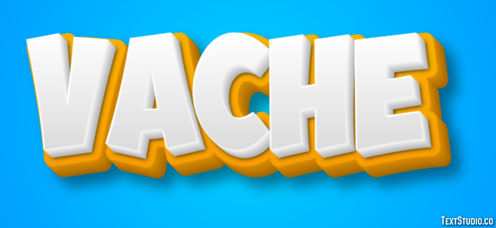 Vache Effet de Texte