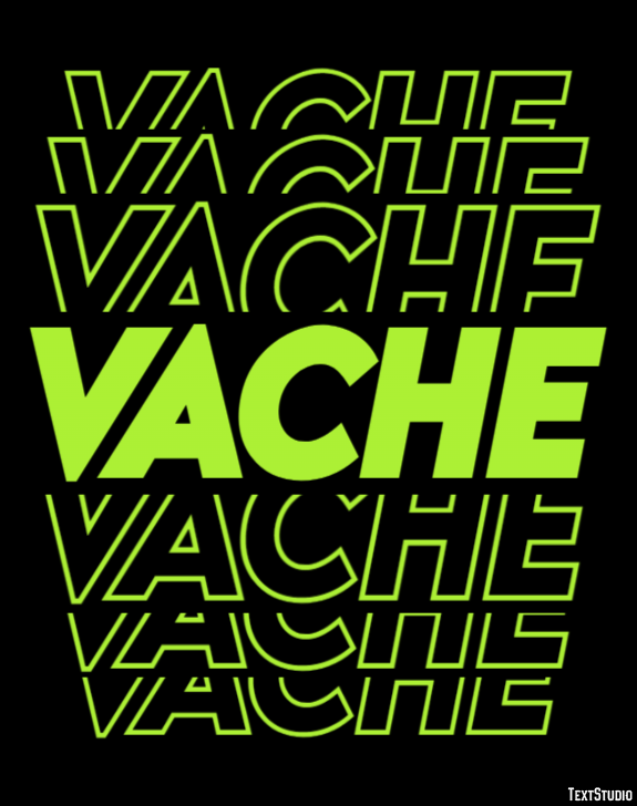 Vache Effet de Texte