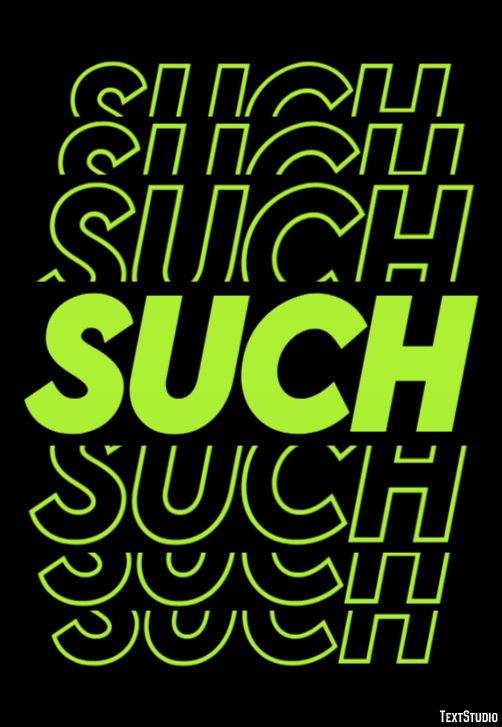 Such Text effect