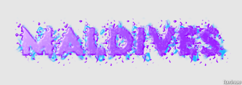 Maldives Text effect