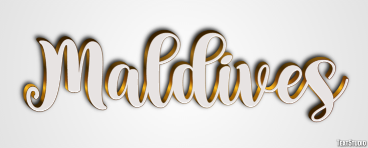 Maldives Text effect