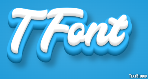 T Font Effetto testo