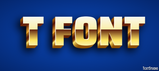 T Font Text effect