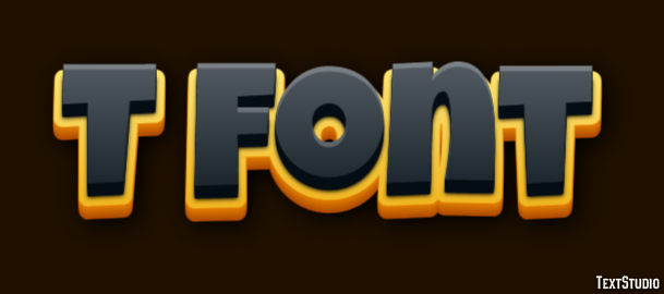 T Font Effetto testo