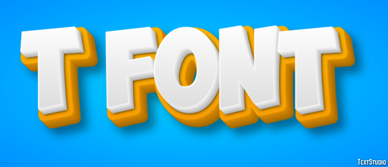 T Font Effetto testo