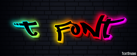 T Font Effetto testo