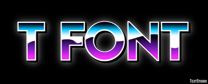 T Font Effetto testo
