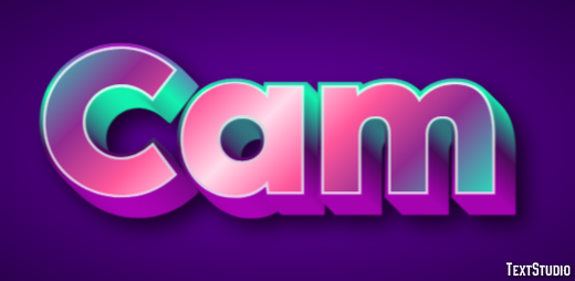 Cam Text effect
