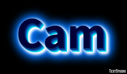 Cam Text effect