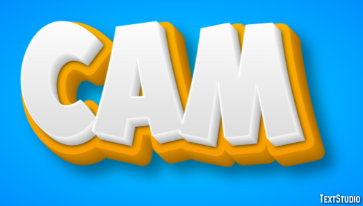 Cam Text effect