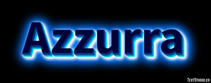 Azzurra Efekt tekstowy