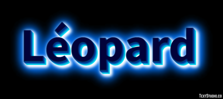 Léopard Effet de texte