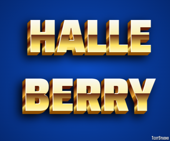Halle Berry Effetto testo