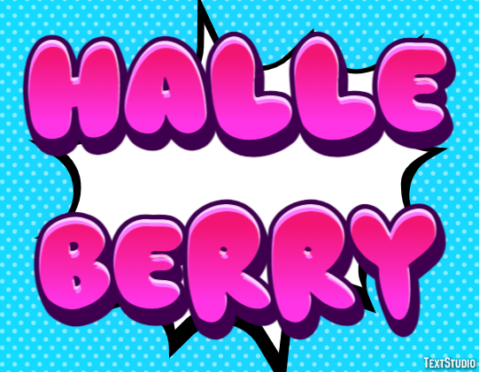 Halle Berry Text Effect