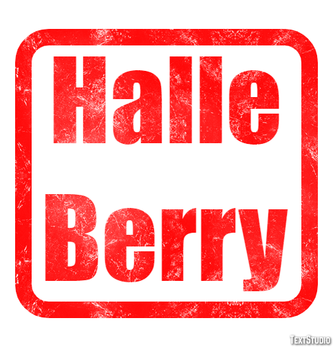 Halle Berry Text Effect