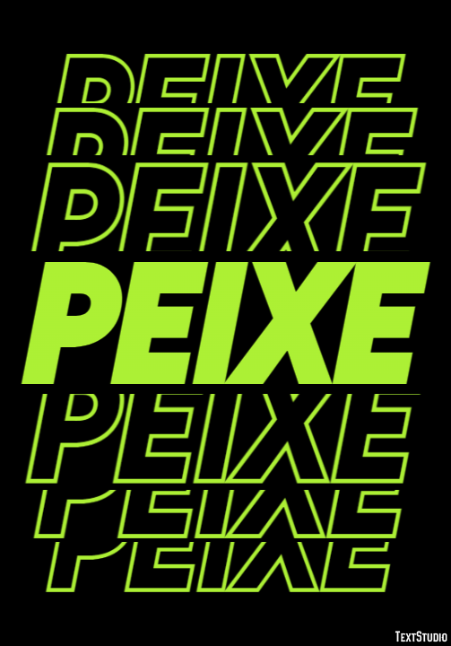 Peixe Efeito de texto
