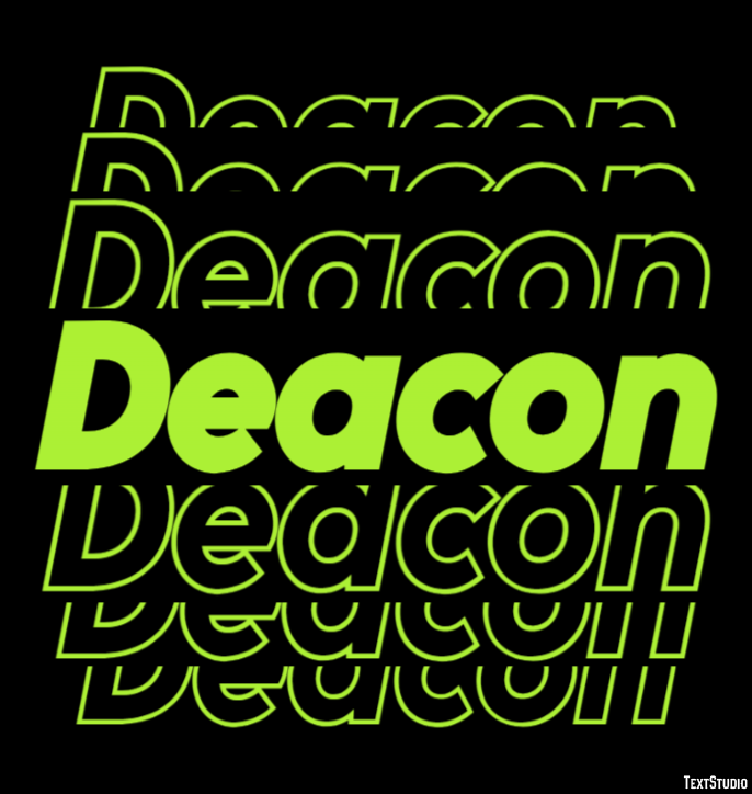 Deacon テキスト効果