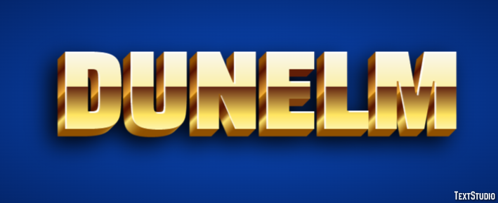 Dunelm Text effect