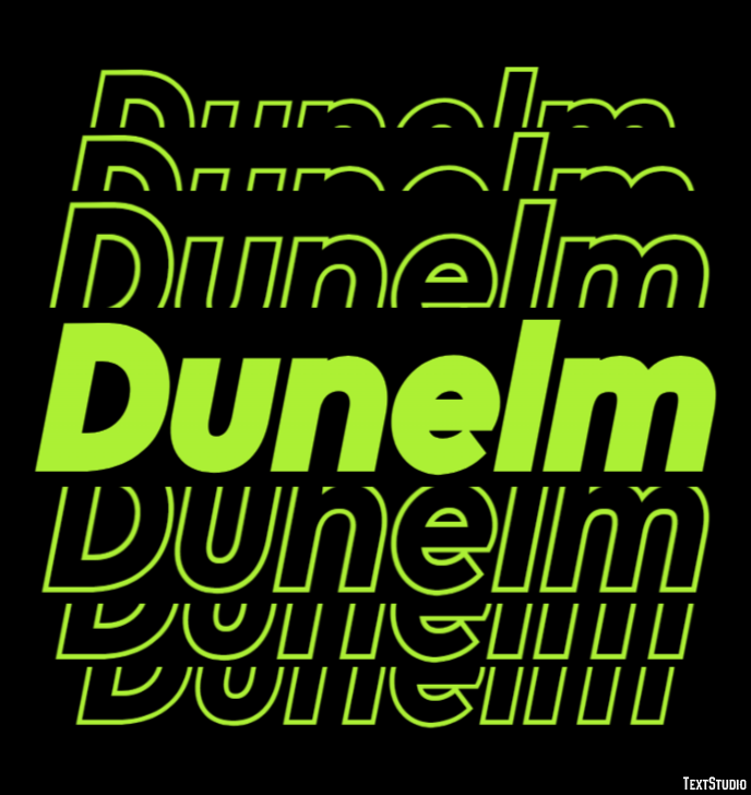 Dunelm Text effect