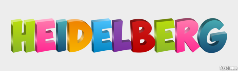 Heidelberg Text Effect