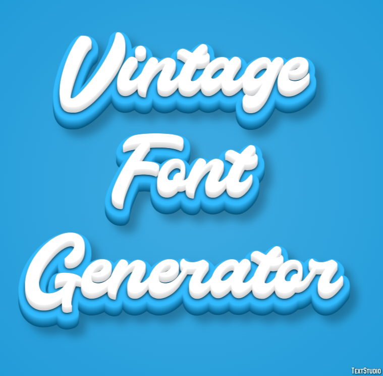 Vintage Font Generator Effetto testo