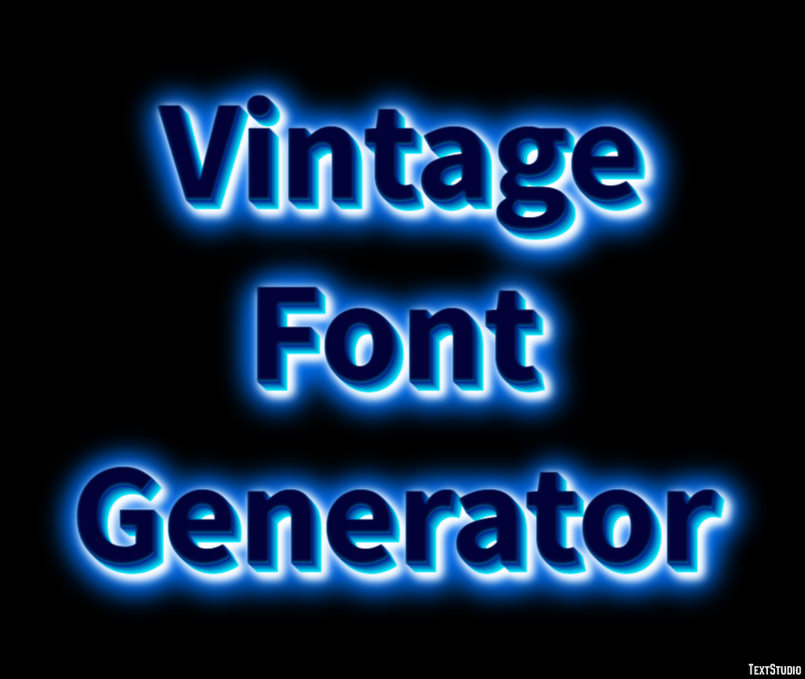 Vintage Font Generator Effetto testo