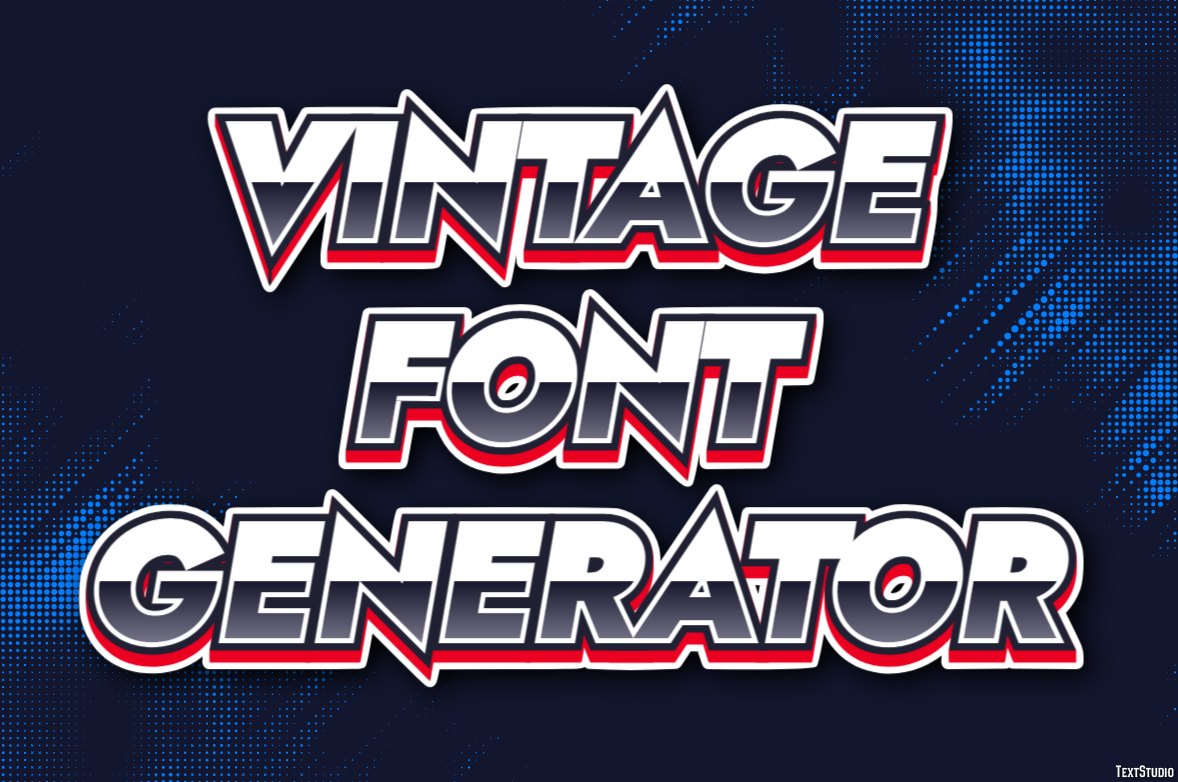 Vintage Font Generator Effetto testo