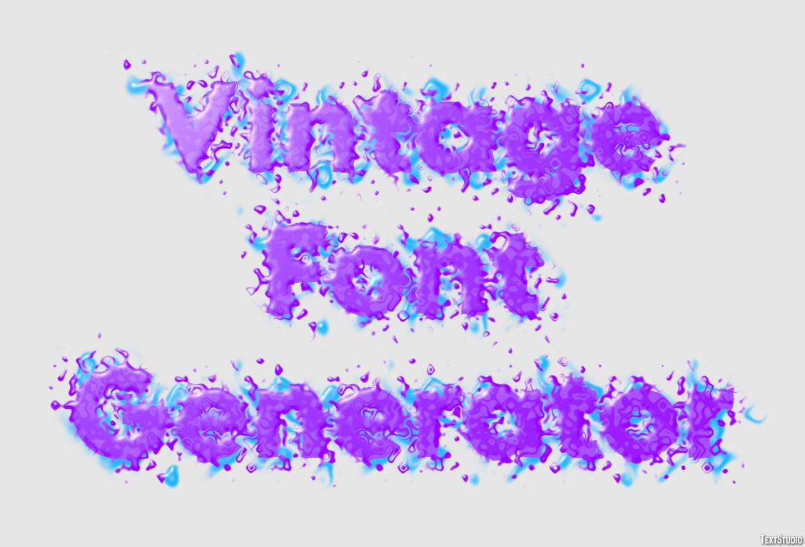 Vintage Font Generator Effetto testo